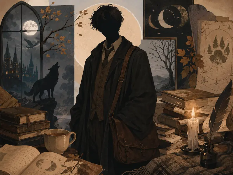 Remus Lupin portrait illustration