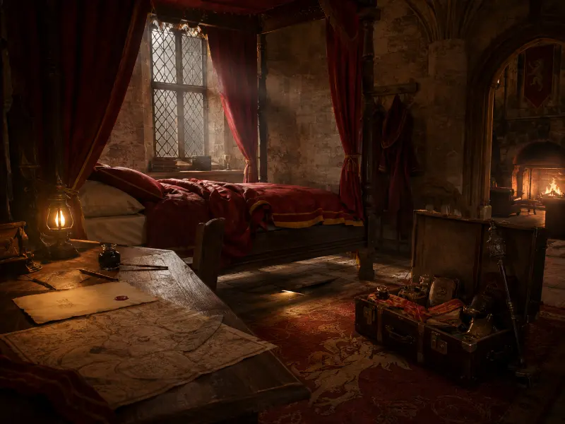 The Hero’s Bed in Gryffindor Tower
